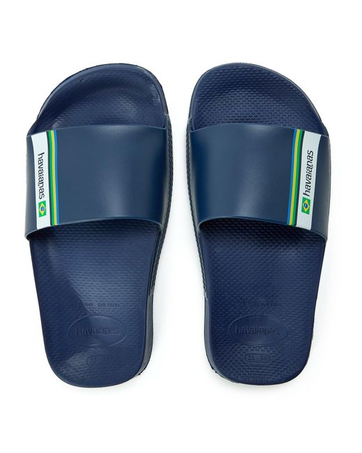Havaianas Blue Classic Logomania Flip Flops
