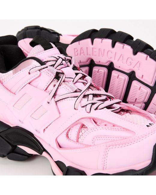 Balenciaga Pink Track Mesh Sneakers