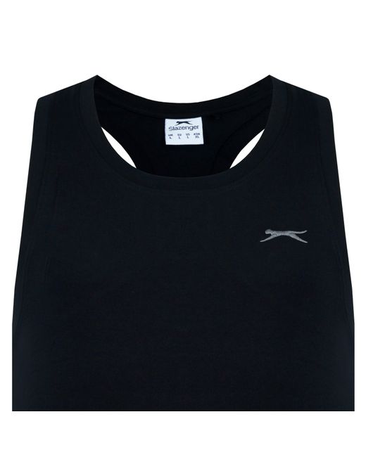 Slazenger 1881 Black Muscle Vest for men