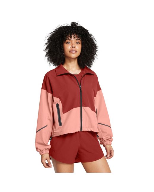 Under Armour Red Unstoppable Moisture-Managing Performance Training Jacket
