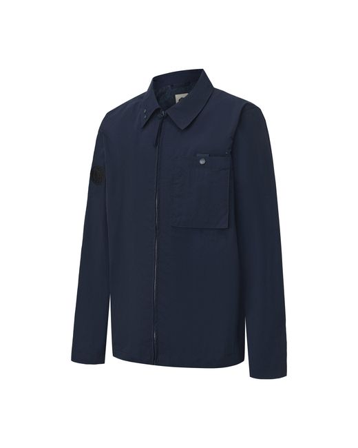 Pretty Green Blue Heaton Overshirt for men
