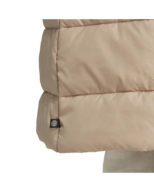 Adidas Originals Natural Premium Long Sleeve Slim Fit Short Puffer Jacket