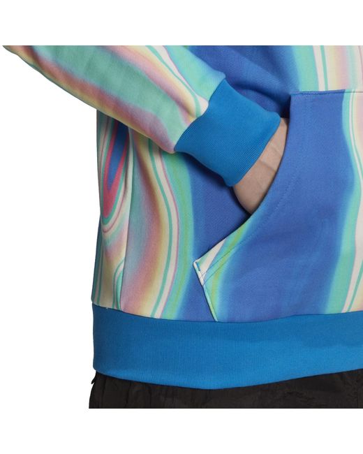 Adidas Originals Blue Over The Head Hoodie for men