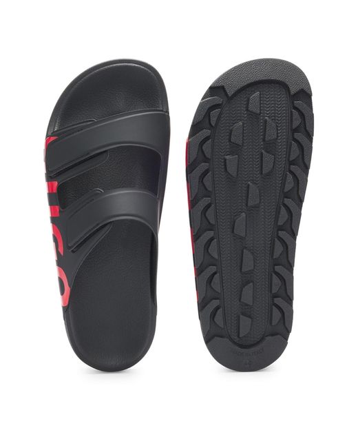 HUGO Blue Signature Logo Sandals With Adjustable Straps (Evander) for men