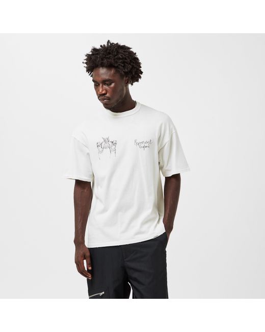 Represent White Oversized T-Shirt for men