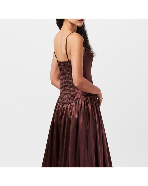 Amy Lynn Purple Alexa Satin Long Maxi Dress