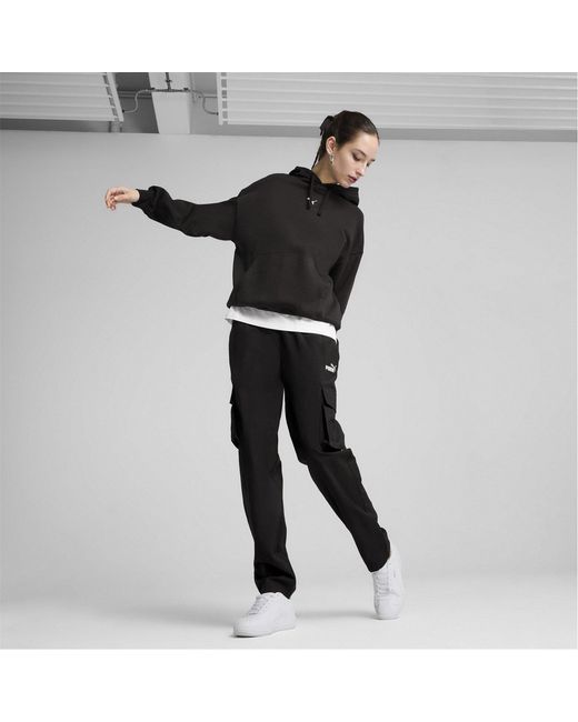 PUMA Black Essentials Oversized Hoodie