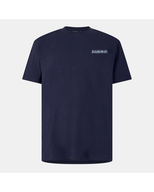 Napapijri Blue Graphic T-Shirt for men