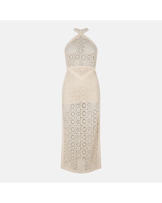 Amy Lynn Natural Crochet Maxi Dress