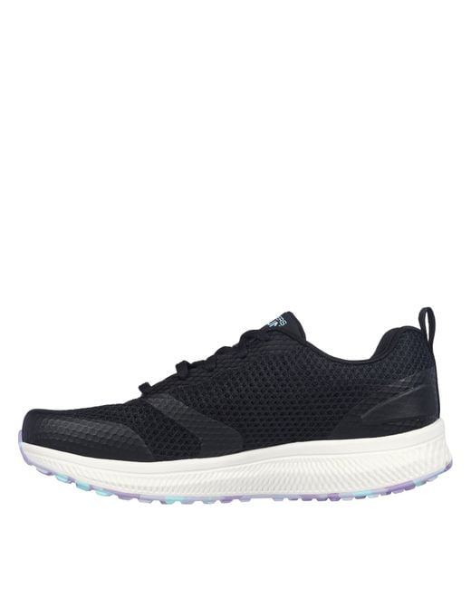 Skechers Blue Circular Mesh Lace Up W Marbled Rub Slip On Trainers