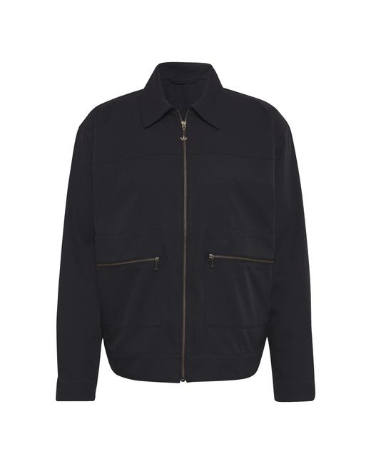 Adidas Originals Blue Adults Adicolour Contemp Long Sleeve Softshell Jacket