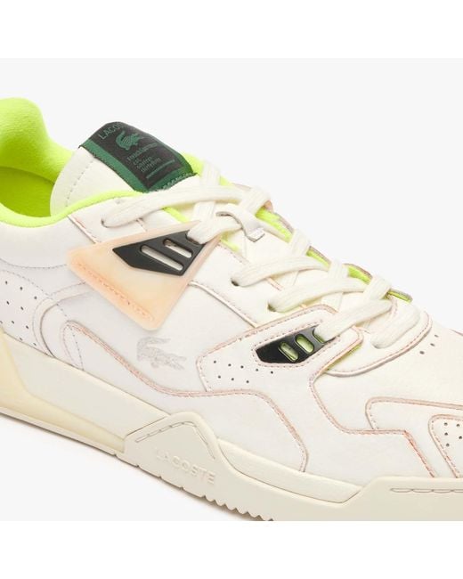 Lacoste White Lt 125 Leather Trainers for men