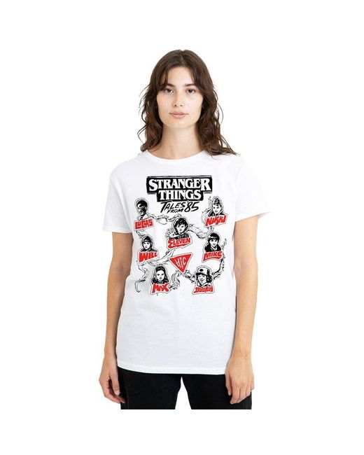 Stranger Things Tales From 85 Character Vines T-Sh in White | Lyst UK