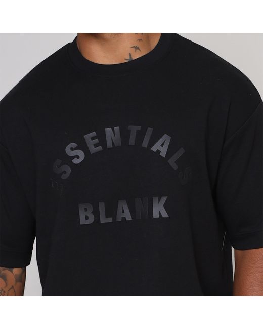 Blank Essentials Black Arch T-Shirt for men
