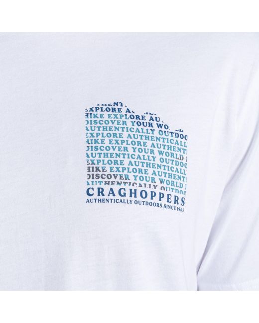 Craghoppers Blue Lucent Ii Travel T-Shirt for men