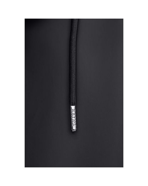 Rains Blue Fishtail Parka Black