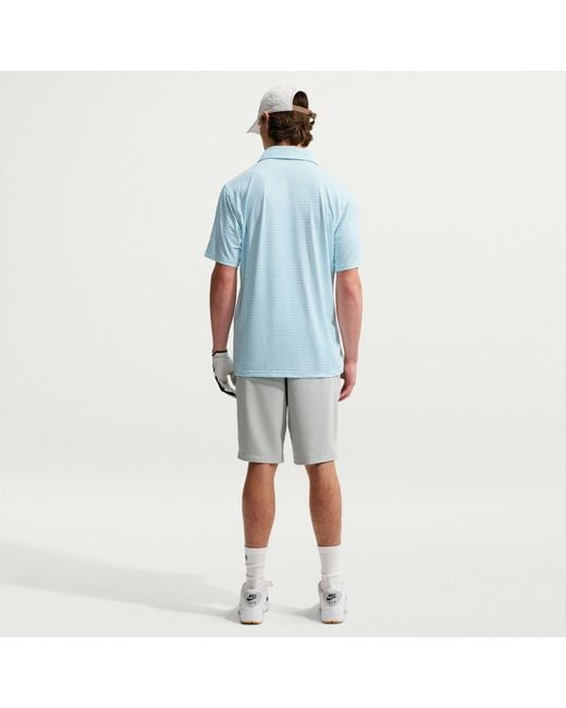 Nike Blue Velocity Dri-Fit Printed Golf Polo for men