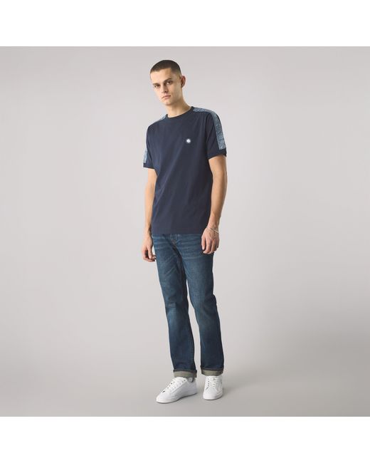 Pretty Green Blue Eclipse Paisley Regular Fit T-Shirt for men