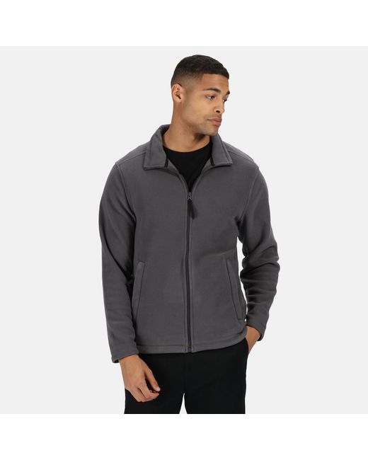Regatta Gray Micro Full-Zip Fleece for men