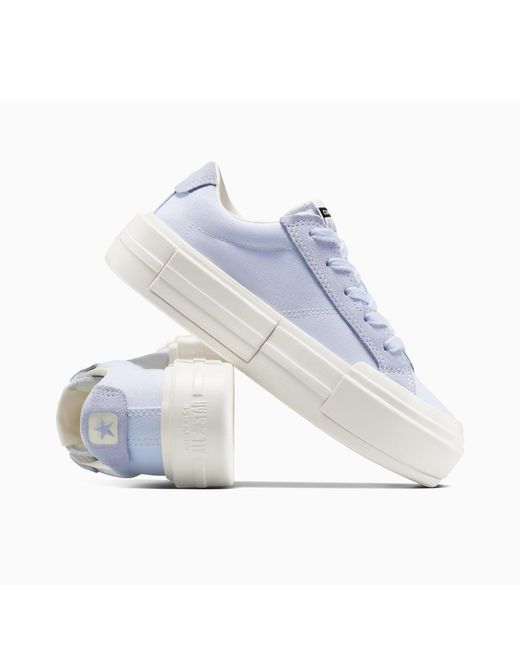 Converse White Chuck Taylor All Star Cru Platform Trainers