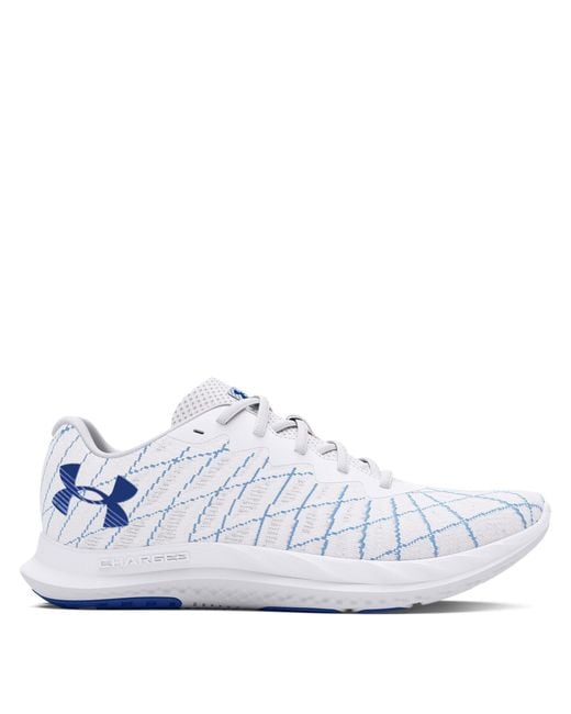 Under Armour White Charged Breeze 2 Running Shoes