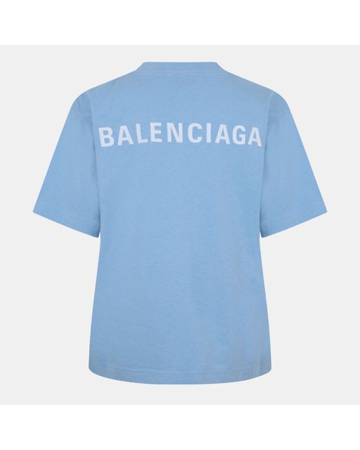 Balenciaga Blue Logo T-Shirt