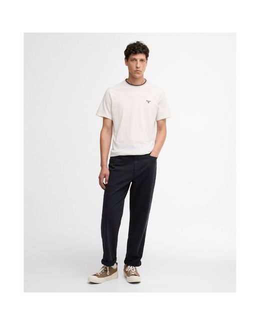 Barbour White Cornsay T-Shirt for men