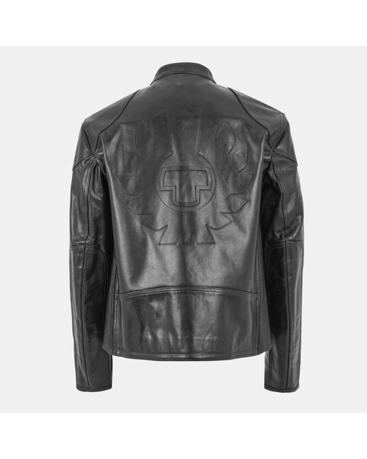 Belstaff Black Leather Jacket for men