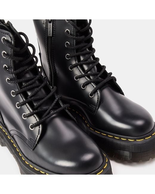 Dr. Martens Black Jadon Polished Smooth Boots