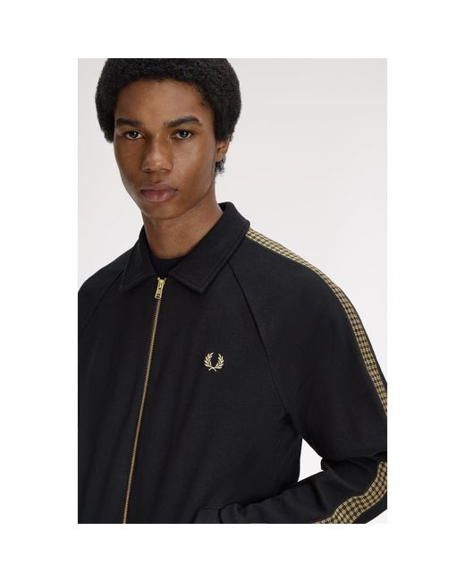 Fred Perry Black Tracksuit Top for men