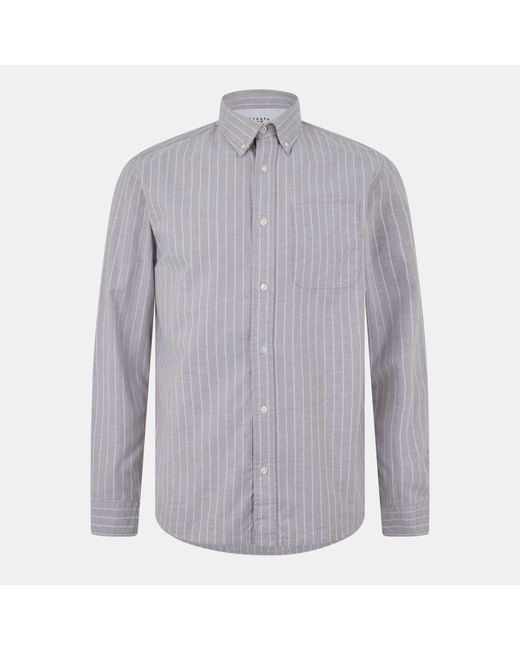 Jack & Jones Blue Brook Long-Sleeve Oxford Shirt for men