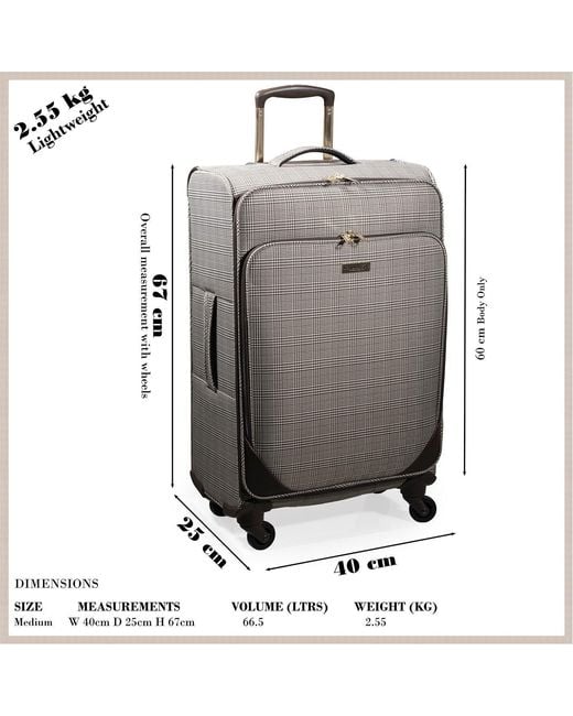 London Fog Multicolor Camberley Soft Shell Suitcase Luggage With Wheels