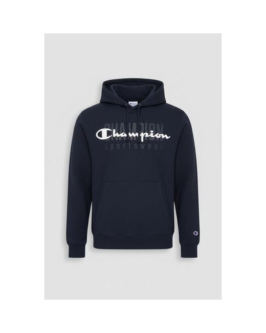 Champion Blue Overhead Hoodie for men