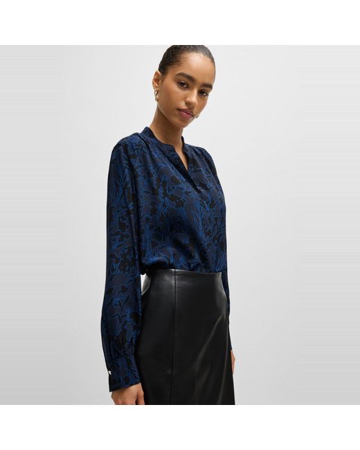 Boss Blue Banora18 Long Sleeve Long Blouse