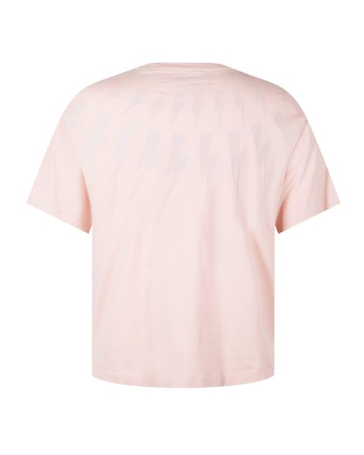 Neil Barrett Pink Thunderbolt T-Shirt for men