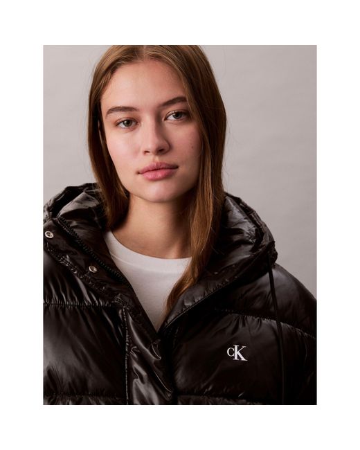 Calvin Klein Black Quilted Short Puffer Jacket