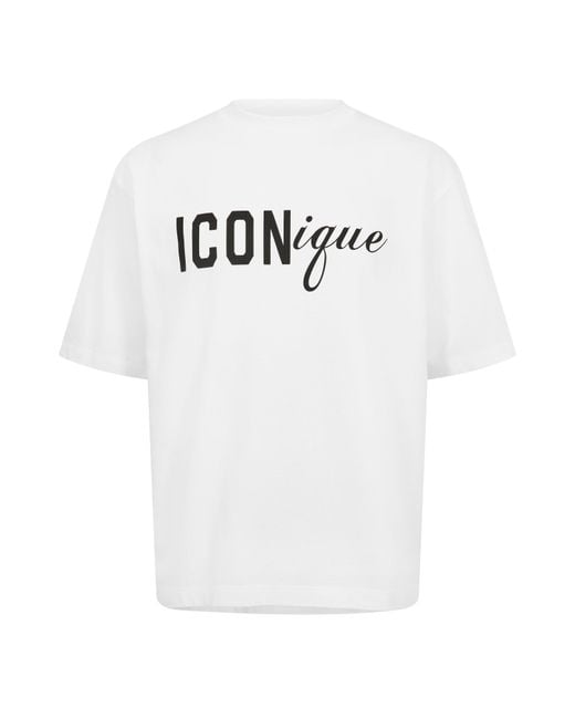 DSquared² Gray Oversized T-Shirt for men