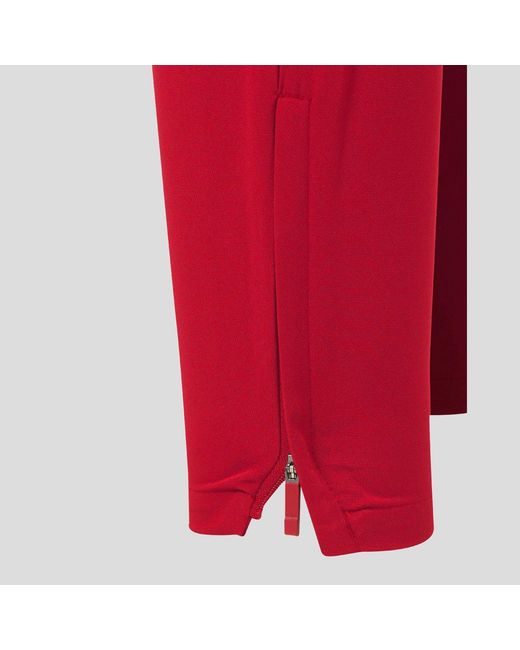Castore Red Closed Hem Fleece Jogging Bottoms for men