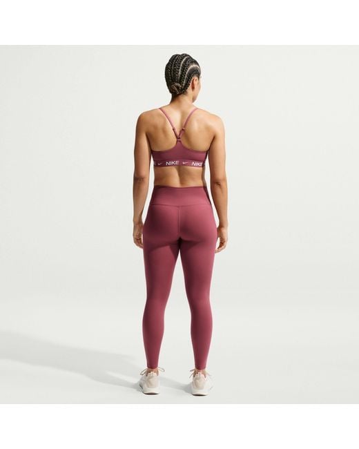 Nike Red Indy Light Support Padded Sports Bra