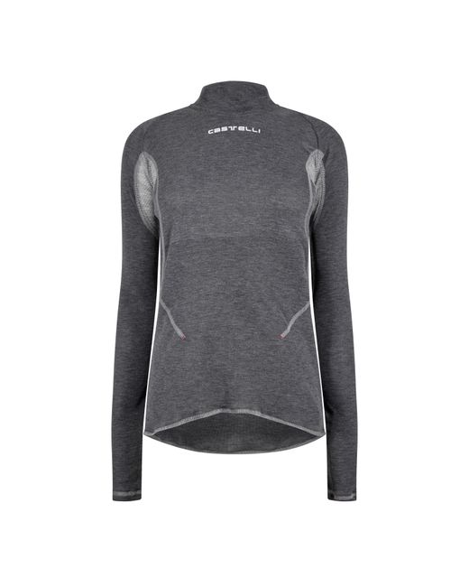 Castelli Gray Long-Sleeve Cycling Jersey