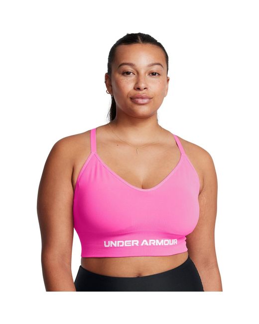 Under Armour Pink Vanish Seamless Low Impact Sports Bra