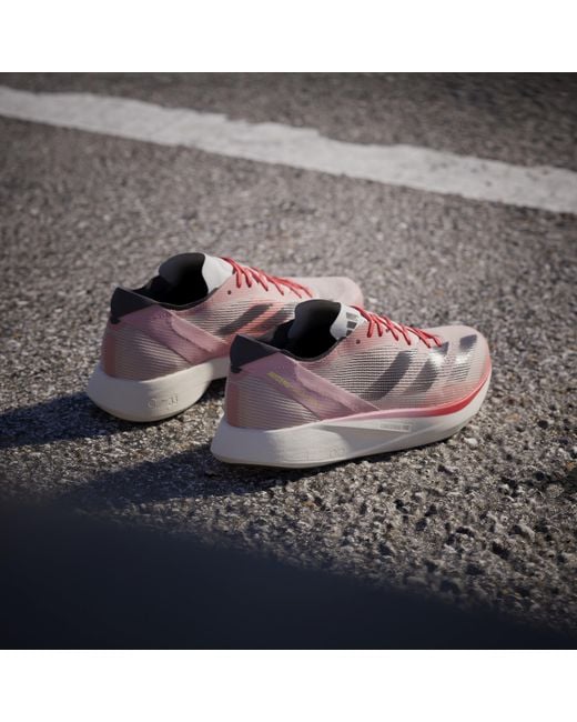 Adidas Pink Adizero Takumi Sen 10 Running Shoes