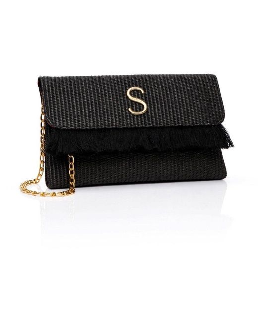 Sorena Black Clutch Bag