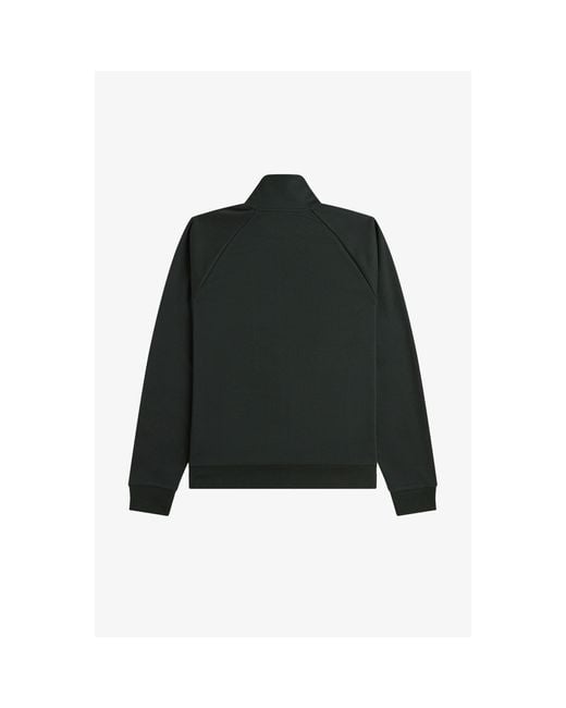 Fred Perry Black Chenille Tracksuit Top for men