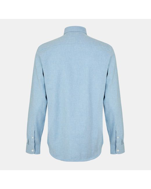 Lacoste Blue Long Sleeve Plain Shirt for men