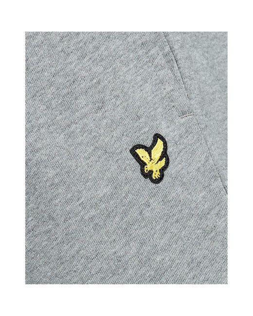 Lyle & Scott Gray Lyle & Scott Cotton Slim Sweatpant for men