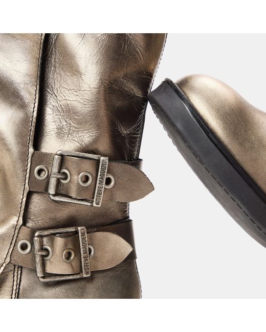 Steve Madden Brown Bonfire Ankle Heeled Boots