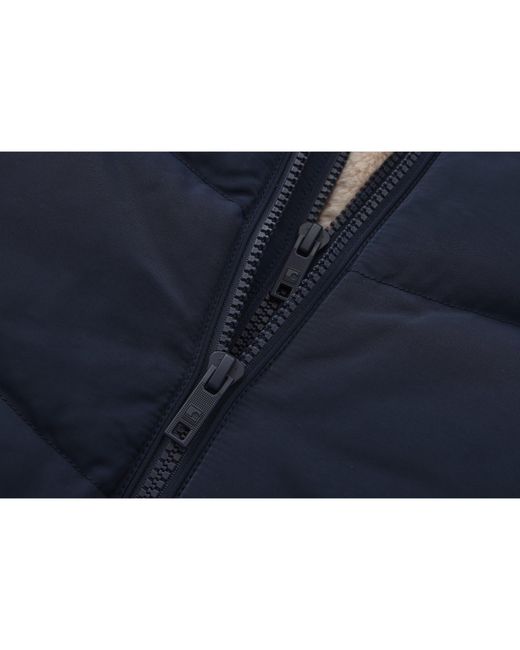 SoulCal & Co California Blue 2Zip Detachable Hood Padded Gilet