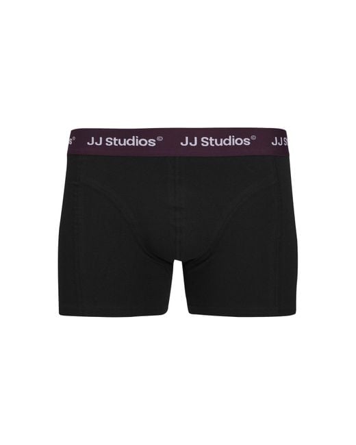 Jack & Jones Black Solid 3 Pack Boxers for men