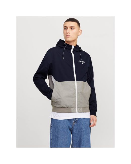 Jack & Jones Blue Bomber Jacket for men